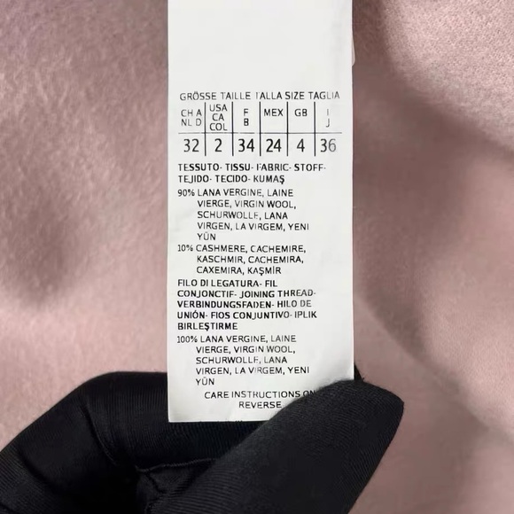 Authentic Women's Pink Belted Coat - Picture 4 of 6